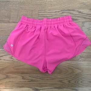 Lululemon Sonic Pink Hotty Hot Shorts